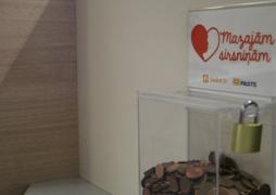 15,000 euro donated by Latvijas Pasts customers in post offices within Ziedot.lv charity campaign for ill children For the Little Hearts in 2016