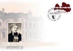 Latvijas Pasts releases a special cover on the 125th anniversary of the prominent Latvian actress Anta Klints 