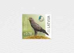 Latvijas Pasts releases a stamp depicting a protected and a very special bird for Latvia – the lesser spotted eagle