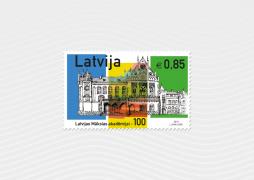 Latvijas Pasts releases a stamp in honour of the 100th anniversary of the Latvian Academy of Art 