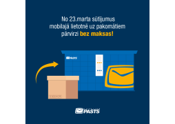 Starting from the 23rd of March Latvijas Pasts will store items in parcel lockers for 3 days in order to maximise the number of customers who can receive their items 