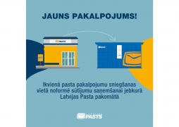 A postal item can now be sent from any post office to any of Latvijas Pasts parcel lockers