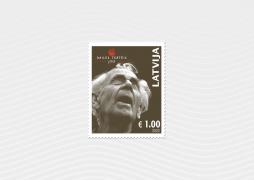 Latvijas Pasts dedicates the stamp released on the 100th anniversary of the Dailes Theatre to its founder and director Eduards Smiļģis