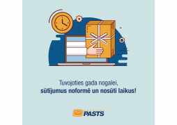 Latvijas Pasts encourages customers to make and send purchases for the end-of-the-year holidays in time – COVID-19 impact must be taken into account