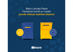 Latvijas Pasts invites everyone to get involved and vote for the favourite new post box prototype 