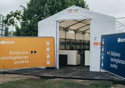 Latvijas Pasts opens the second item delivery tent – next to Riga post office No. 82 at 120 A. Deglava Street 
