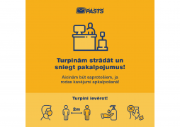 Latvijas Pasts continues to operate and provide services: delays in servicing and item delivery are possible