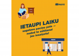 To reduce the time spent at post offices, Latvijas Pasts calls on customers to bring their postal items to the post office already wrapped