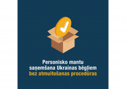 Ukrainas bēgļi sūtījumus no mājām ar personiskajām mantām no 2022.gada 12.aprīļa var saņemt vienkāršotā veidā (Інформація українською мовою доступна нижче)