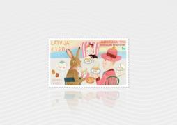 Latvijas Pasts releases a new stamp in the series Fairy Tales of the World – it features Alice’s Adventures in Wonderland 