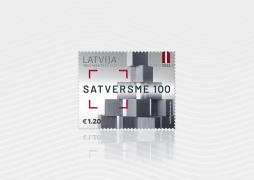Latvijas Pasts releases a stamp dedicated to the centenary of the Constitution, the fundamental law of the Republic of Latvia  