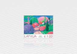 Latvijas Pasts releases a stamp on the centenary of the Botanical Garden of the University of Latvia