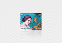 Latvijas Pasts releases a stamp dedicated to the 125th anniversary of Zenta Mauriņa, an outstanding Latvian essayist 