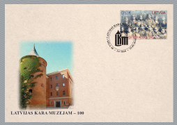 Latvijas Pasts releases a special cover dedicated to the centenary of the Latvian War Museum  
