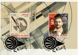 Prezentēs pasaulslavenajam latviešu māksliniekam Gustavam Klucim veltītu pastmarku bloku 