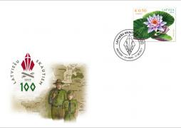 Latvijas Pasts releases a special cover to mark the centennial of the Latvian Scout Movement 