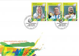 The stamp block dedicated to Paralympic champions to be presented in the Ministry of Transport with the participation of medallists