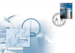 Rojas bākai veltītā pastmarka – jau divpadsmitais izdevums Latvijas Pasta izdotajā Latvijas bāku sērijā 