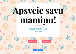 Latvijas Pasts traditionally calls on social network users to greet their mothers by sending special holiday postcards free of charge