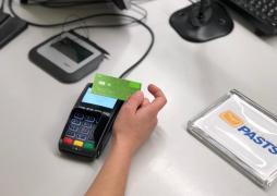 Contactless payment cards are accepted for payment in all Latvijas Pasts post offices
