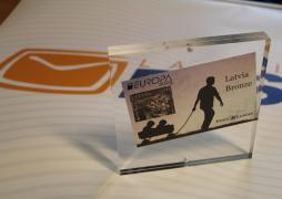 Latvijas Pasta pastmarkas godalgotas Eiropas valstu pastu asociācijas konkursā