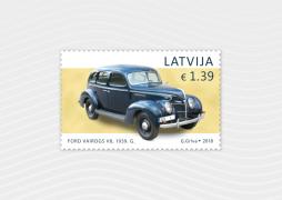 Latvijas Pasts releases the second stamp in the series History of Latvian Automobile Construction – it features Ford-Vairogs V8
