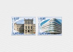 Latvijas Pasts prezentēs Latvijas Universitātes simtgades jubilejai veltītas pastmarkas