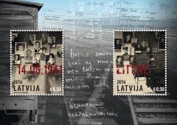 Latvijas Pasts releases stamp block in memory of mass deportations of June 14, 1941 and 75th anniversary of Litene’s tragedy 