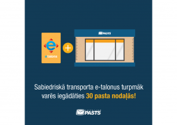 The number of Latvijas Pasts post offices where it is possible to purchase Rīgas Satiksme SIA e-tickets has been expanded