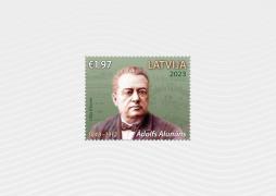 Latvijas Pasts releases a stamp in honor of the 175th anniversary of Ādolfs Alunāns, founder of Latvian theatre 