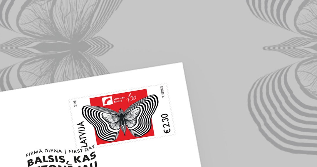 Izdod pastmarku Latvijas Radio simtgadei