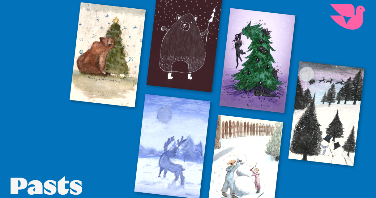 Seši bērnu darbi pārtaps svētku kartītēs