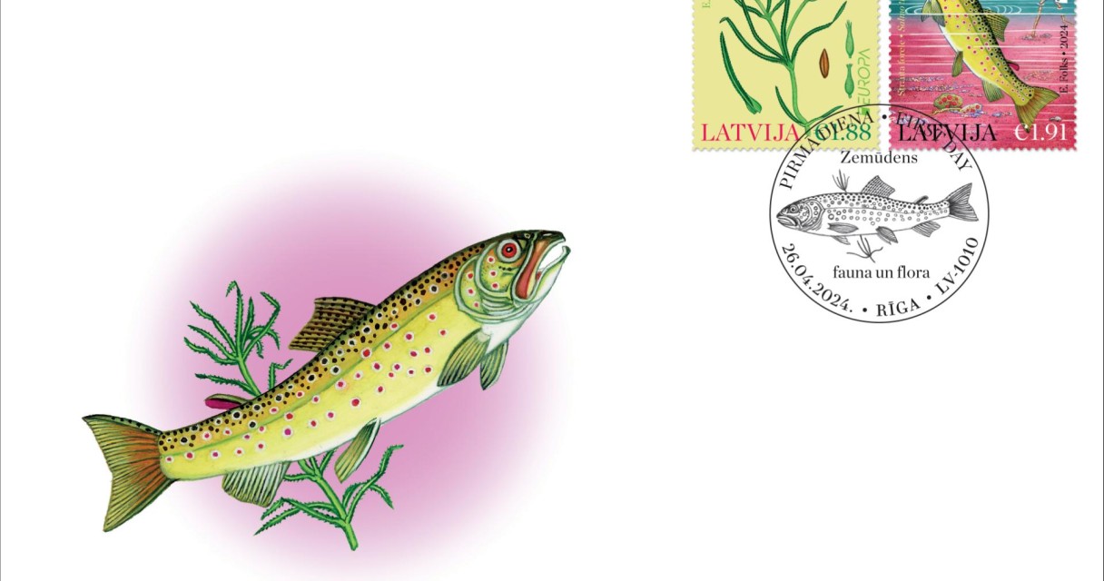 Eiropa2024_aploksne This year’s stamps in joint Europa series feature protected underwater flora and fauna