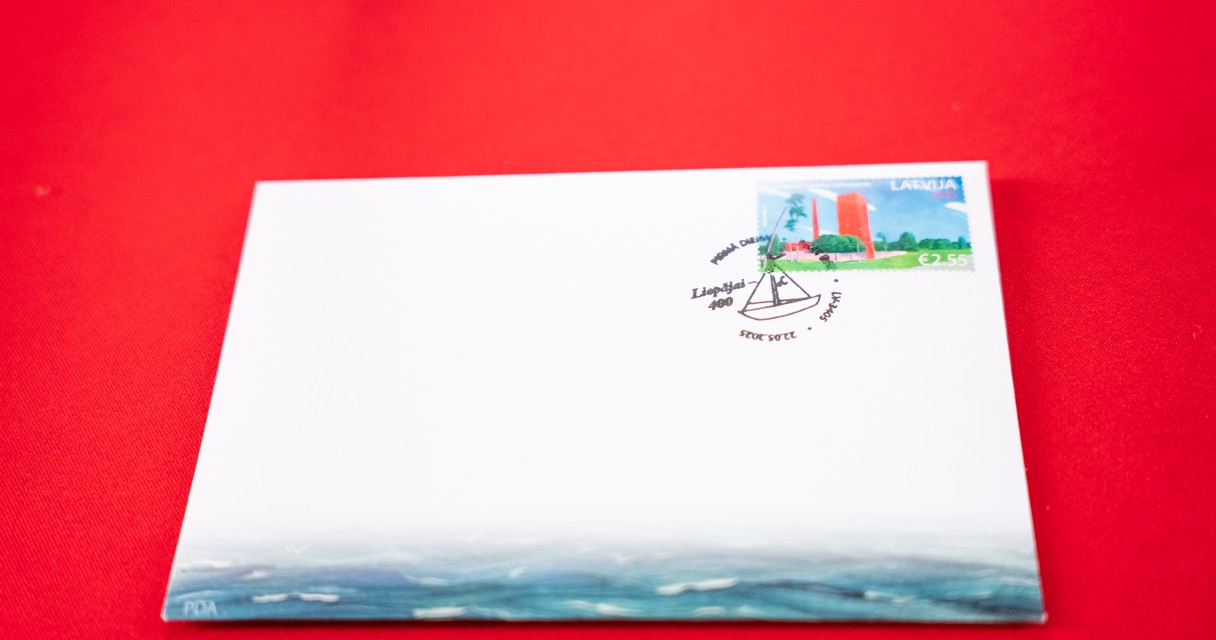 Liepaja-61 Latvijas Pasts Presents a Commemorative Stamp in Celebration of Liepāja’s Anniversary
