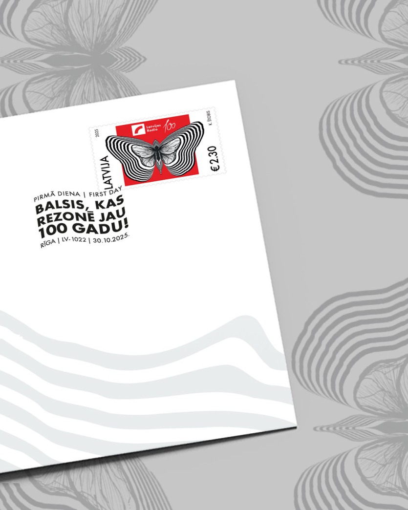Izdod pastmarku Latvijas Radio simtgadei