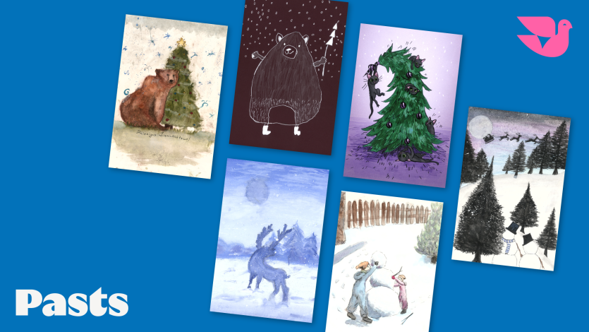 Seši bērnu darbi pārtaps svētku kartītēs