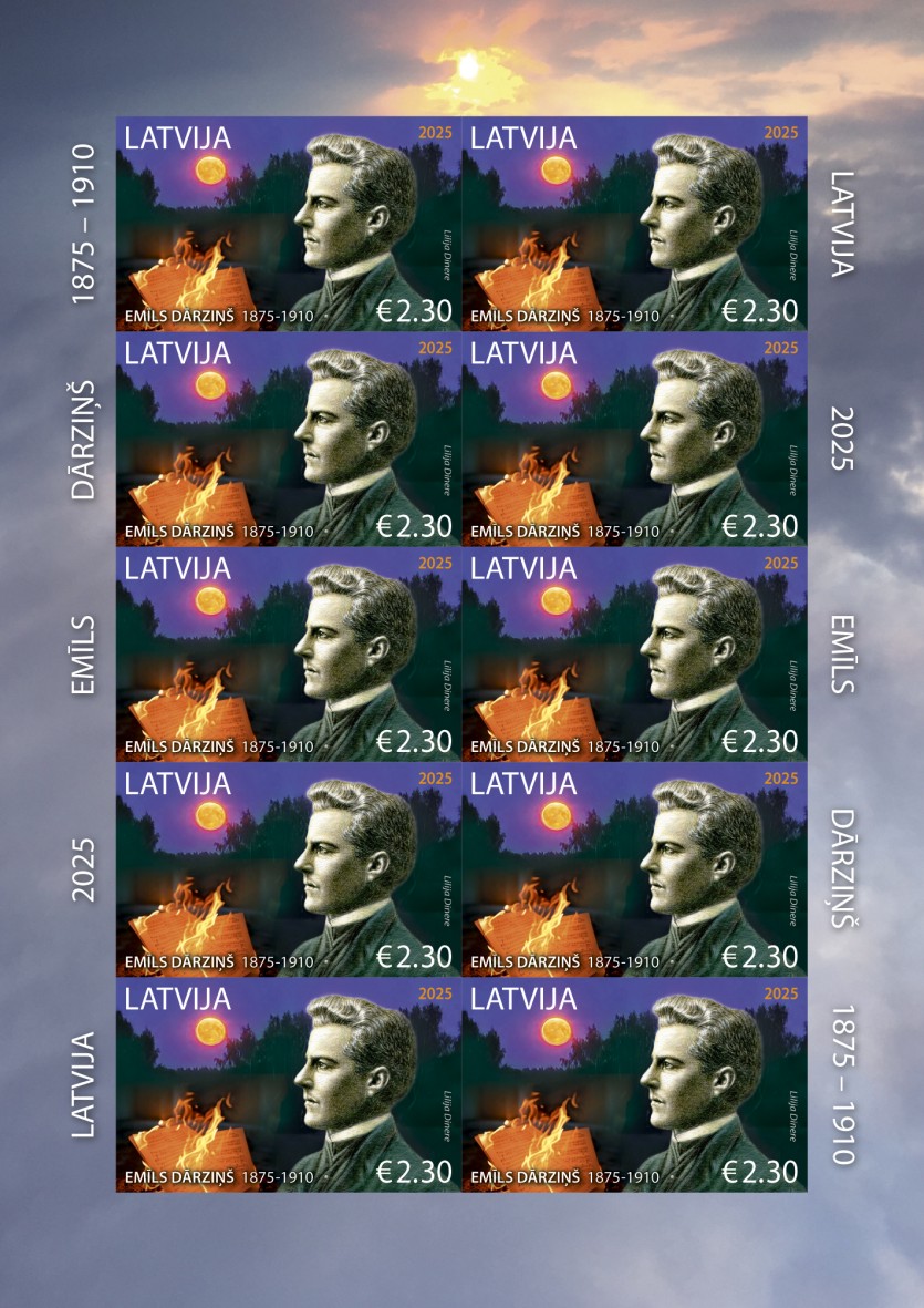  “Latvijas Pasts” velta pastmarku Emīlam Dārziņam 